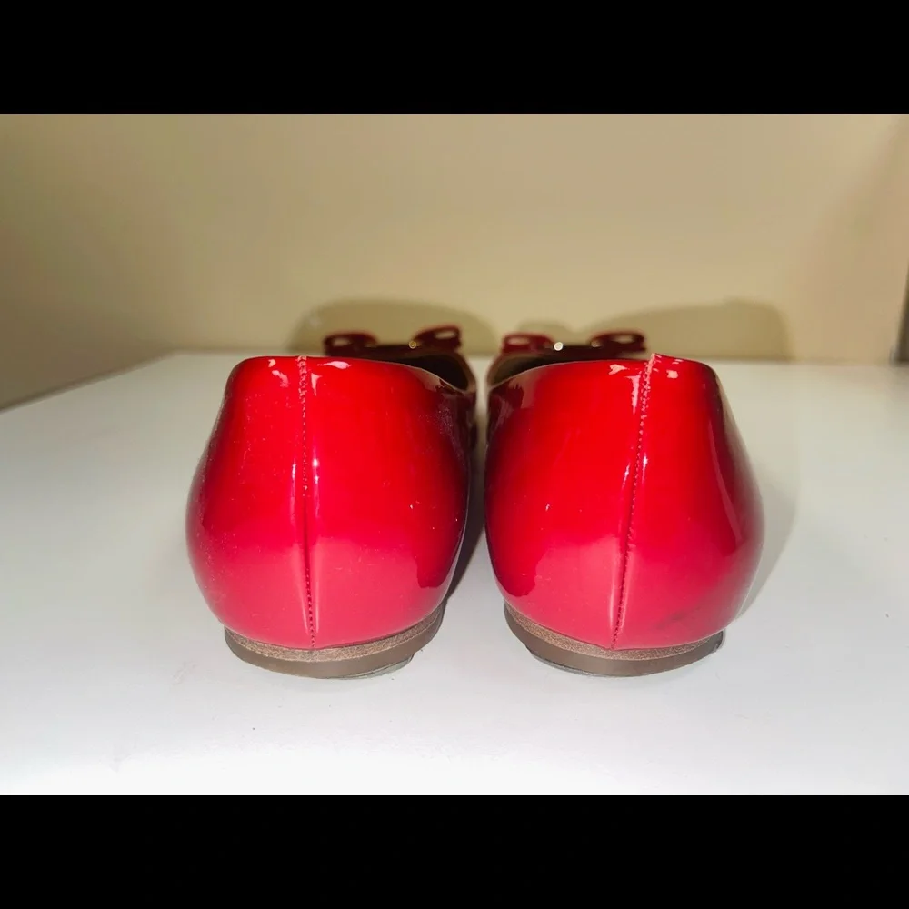 Red Salvatore Ferragamo Women Varina Ballet Flat Size 11